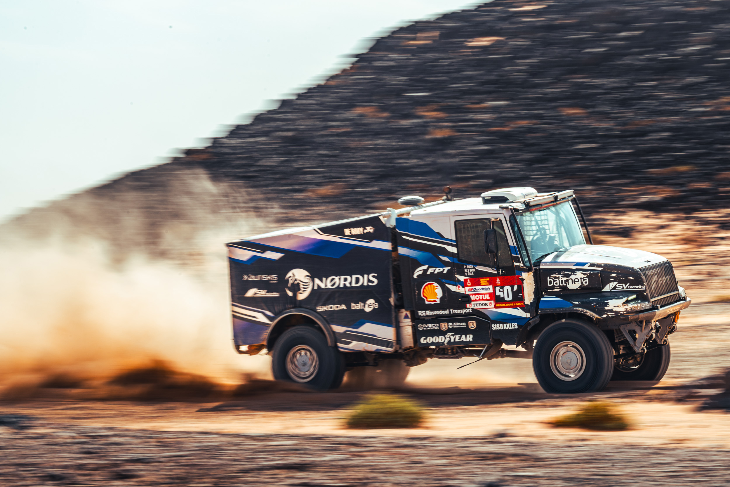 Delium Rally Team De Rooy moet deze keer genoegen nemen met P2 als beste resultaat ...